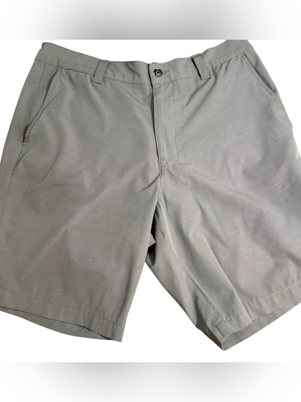 Banana Republic Men's Light Gray Flat-Front Shorts